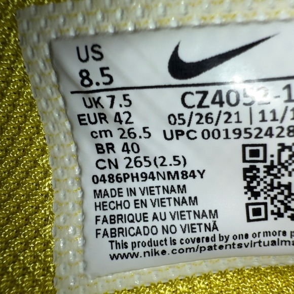 Nike LeBron Witness Shoes Mens 8.5 White Persian Violet EUC Like New - Pre-Owned - Picture 13 of 15